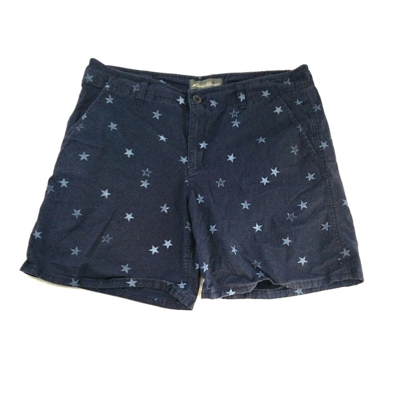 Eddie Bauer Blue Star Print Shorts - Picture 1 of 6
